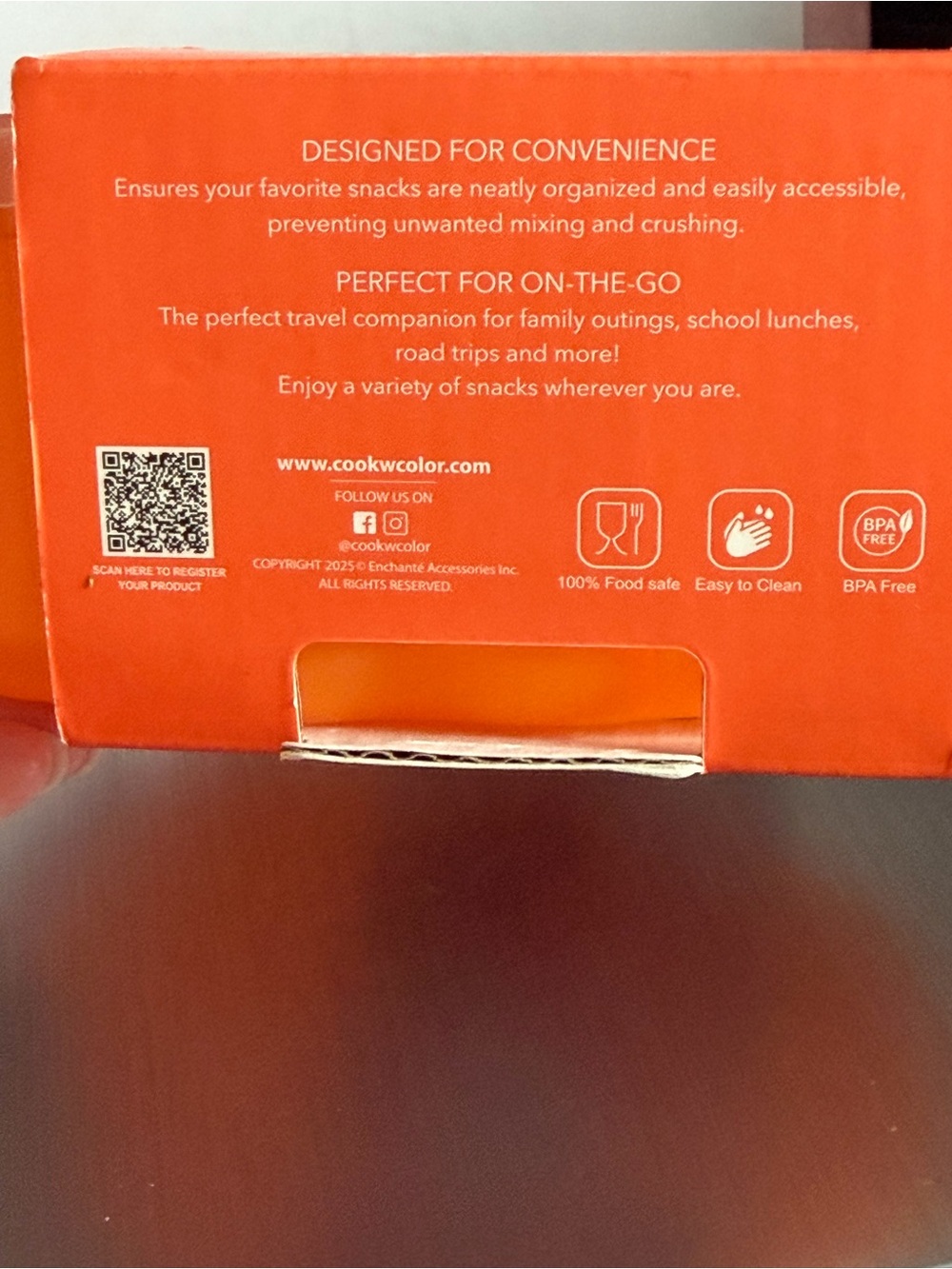 CWC Orange Pumpkin Snack Box - Festive Food Storage - Picture 4 of 4